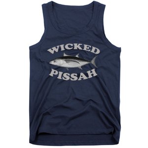 Wicked Pissah Albacore Tuna Fishing Fish Illustration Gear Tank Top