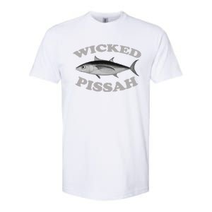 Wicked Pissah Albacore Tuna Fishing Fish Illustration Gear Softstyle CVC T-Shirt