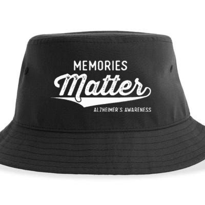 Wear Purple AlzheimerS Awareness Gifts Memories Matter Gift Sustainable Bucket Hat