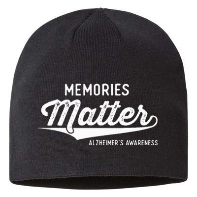 Wear Purple AlzheimerS Awareness Gifts Memories Matter Gift Sustainable Beanie