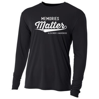 Wear Purple AlzheimerS Awareness Gifts Memories Matter Gift Cooling Performance Long Sleeve Crew