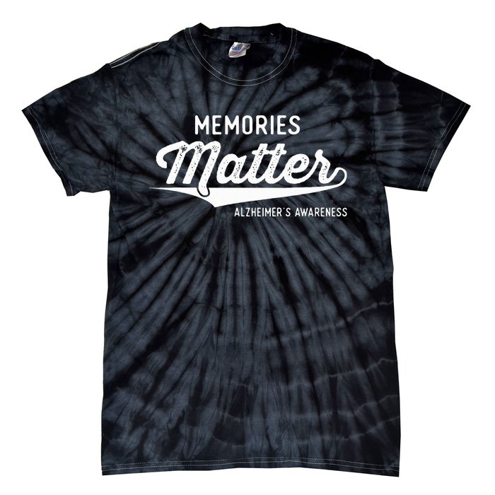 Wear Purple AlzheimerS Awareness Gifts Memories Matter Gift Tie-Dye T-Shirt