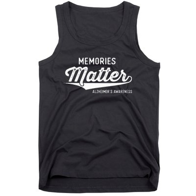 Wear Purple AlzheimerS Awareness Gifts Memories Matter Gift Tank Top