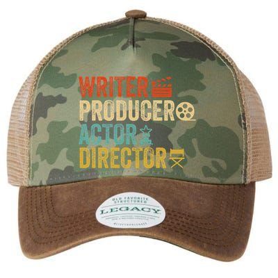Writer Producer Actor Director Retro Film Filmmaking Legacy Tie Dye Trucker Hat