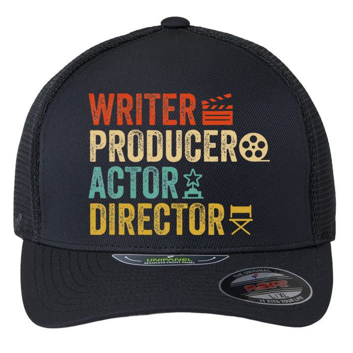 Writer Producer Actor Director Retro Film Filmmaking Flexfit Unipanel Trucker Cap