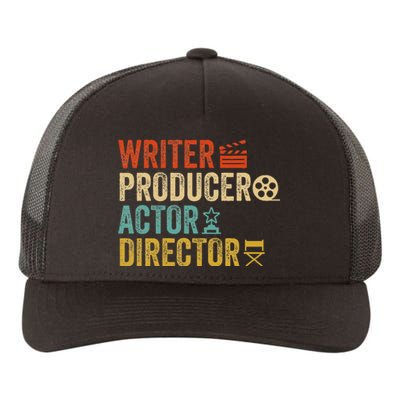 Writer Producer Actor Director Retro Film Filmmaking Yupoong Adult 5-Panel Trucker Hat