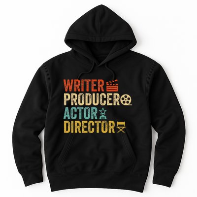 Writer Producer Actor Director Retro Film Filmmaking Hoodie