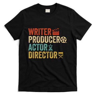 Writer Producer Actor Director Retro Film Filmmaking T-Shirt