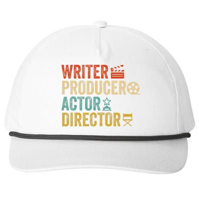 Writer Producer Actor Director Retro Film Filmmaking Snapback Five-Panel Rope Hat