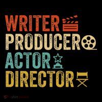Writer Producer Actor Director Retro Film Filmmaking Drawstring Bag