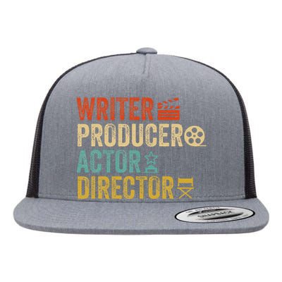 Writer Producer Actor Director Retro Film Filmmaking Flat Bill Trucker Hat