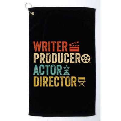 Writer Producer Actor Director Retro Film Filmmaking Golf Towel