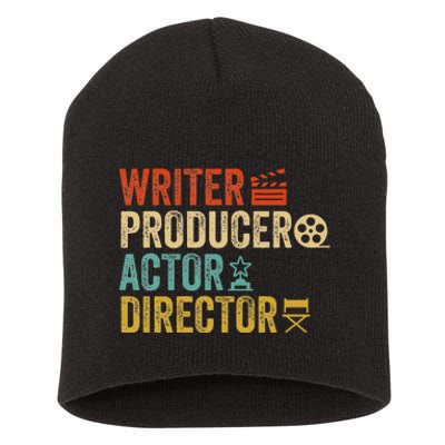 Writer Producer Actor Director Retro Film Filmmaking Short Acrylic Beanie