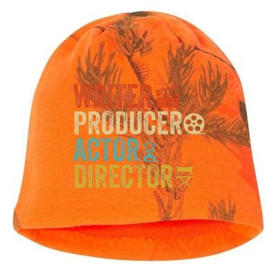 Writer Producer Actor Director Retro Film Filmmaking Kati - Camo Knit Beanie