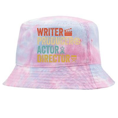 Writer Producer Actor Director Retro Film Filmmaking Tie-Dyed Bucket Hat