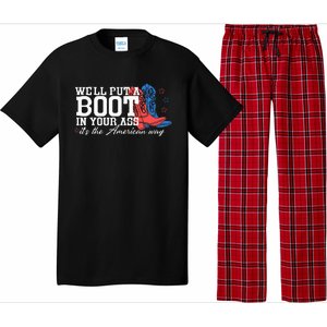 WeLl Put A Boot In Your Ass Western Cowgirl Pajama Set