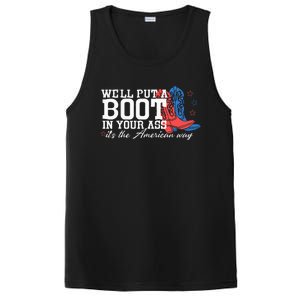 WeLl Put A Boot In Your Ass Western Cowgirl PosiCharge Competitor Tank