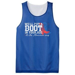 WeLl Put A Boot In Your Ass Western Cowgirl Mesh Reversible Basketball Jersey Tank