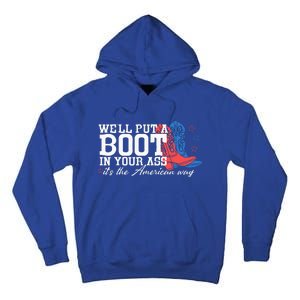 WeLl Put A Boot In Your Ass Western Cowgirl Tall Hoodie