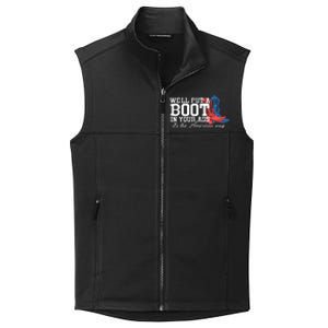 WeLl Put A Boot In Your Ass Western Cowgirl Collective Smooth Fleece Vest