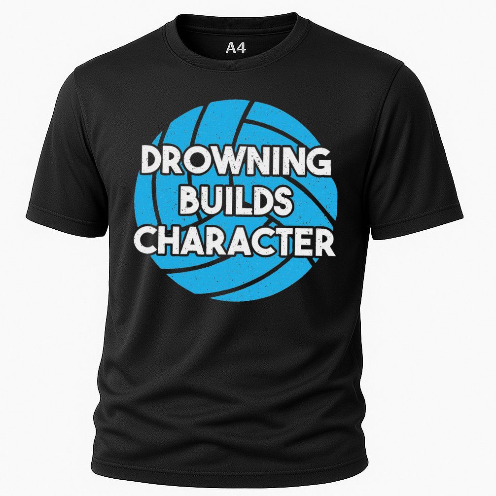 Waterpolo Player Aquatic Sports Lover Funny Water Polo Performance Shirt
