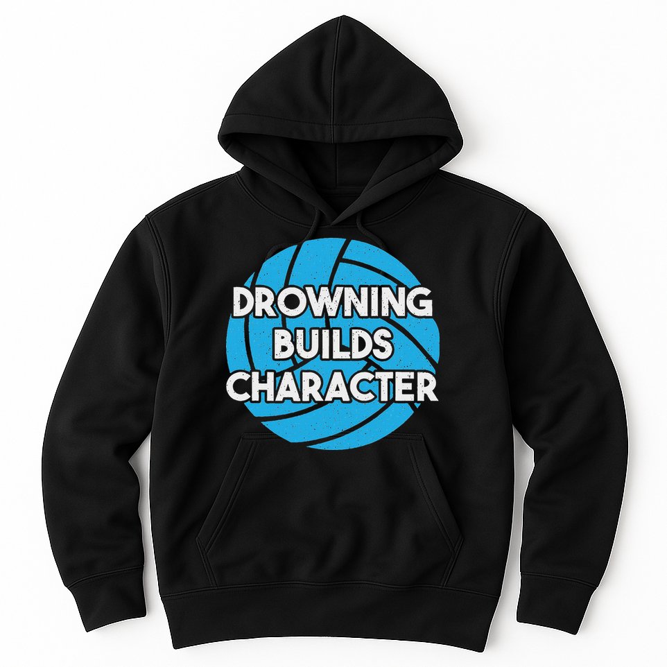 Waterpolo Player Aquatic Sports Lover Funny Water Polo Hoodie