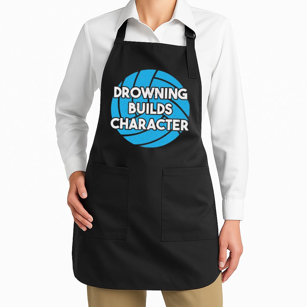 Waterpolo Player Aquatic Sports Lover Funny Water Polo Apron