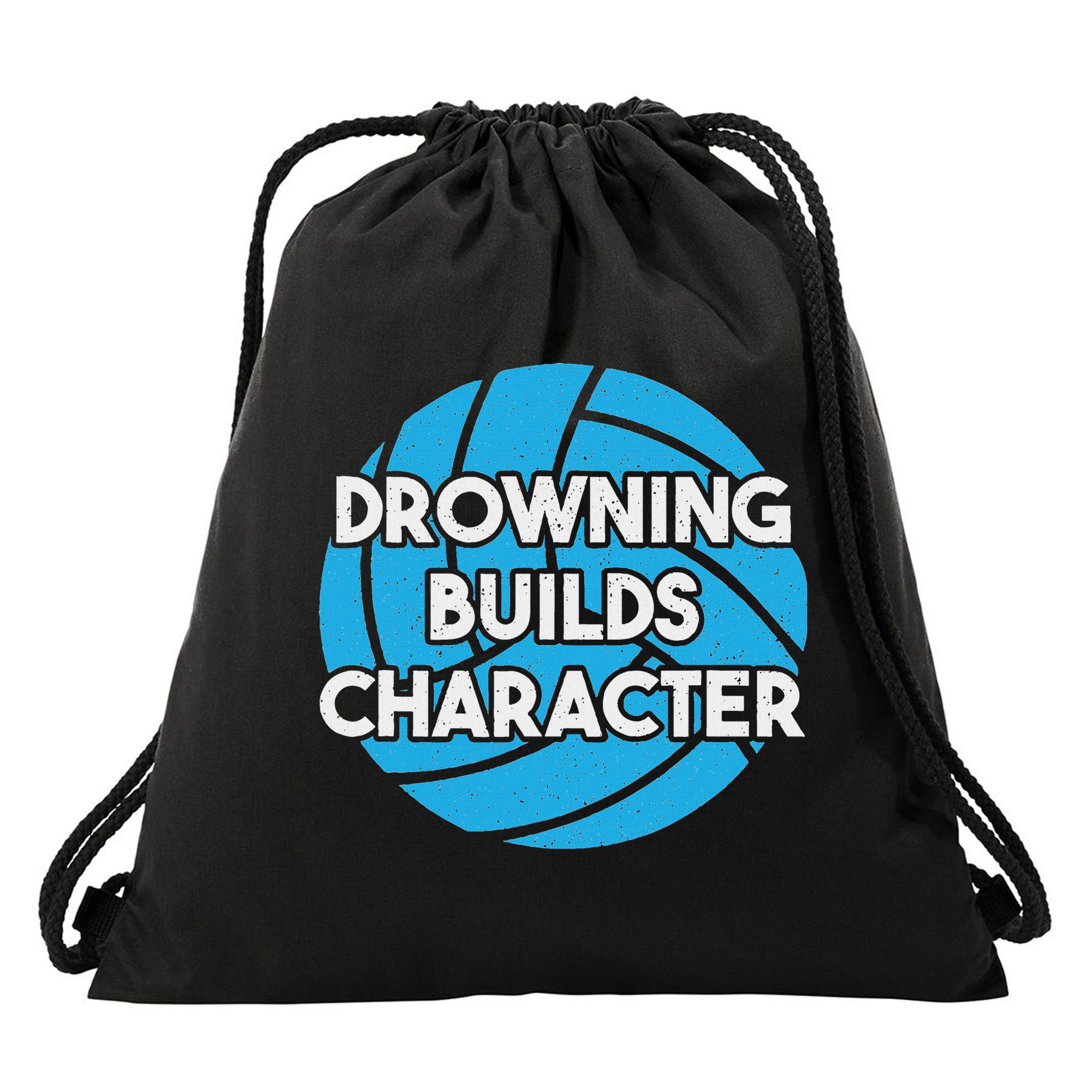 Waterpolo Player Aquatic Sports Lover Funny Water Polo Drawstring Bag
