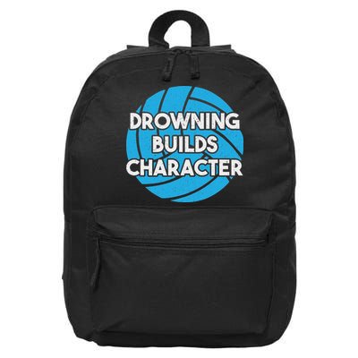 Waterpolo Player Aquatic Sports Lover Funny Water Polo 16 in Basic Backpack