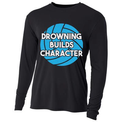 Waterpolo Player Aquatic Sports Lover Funny Water Polo Cooling Performance Long Sleeve Crew