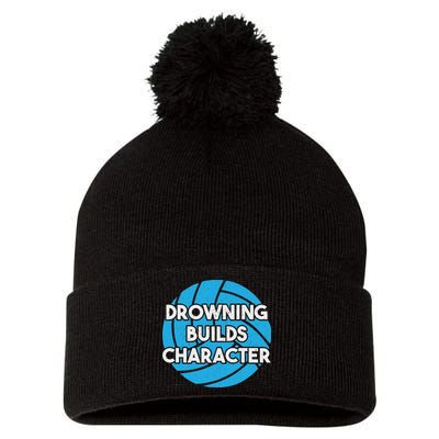 Waterpolo Player Aquatic Sports Lover Funny Water Polo Pom Pom 12in Knit Beanie