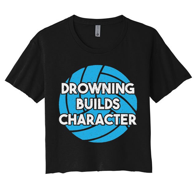 Waterpolo Player Aquatic Sports Lover Funny Water Polo Crop Top