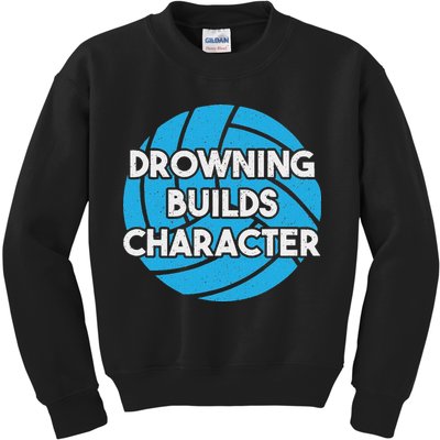 Waterpolo Player Aquatic Sports Lover Funny Water Polo Kids Sweatshirt