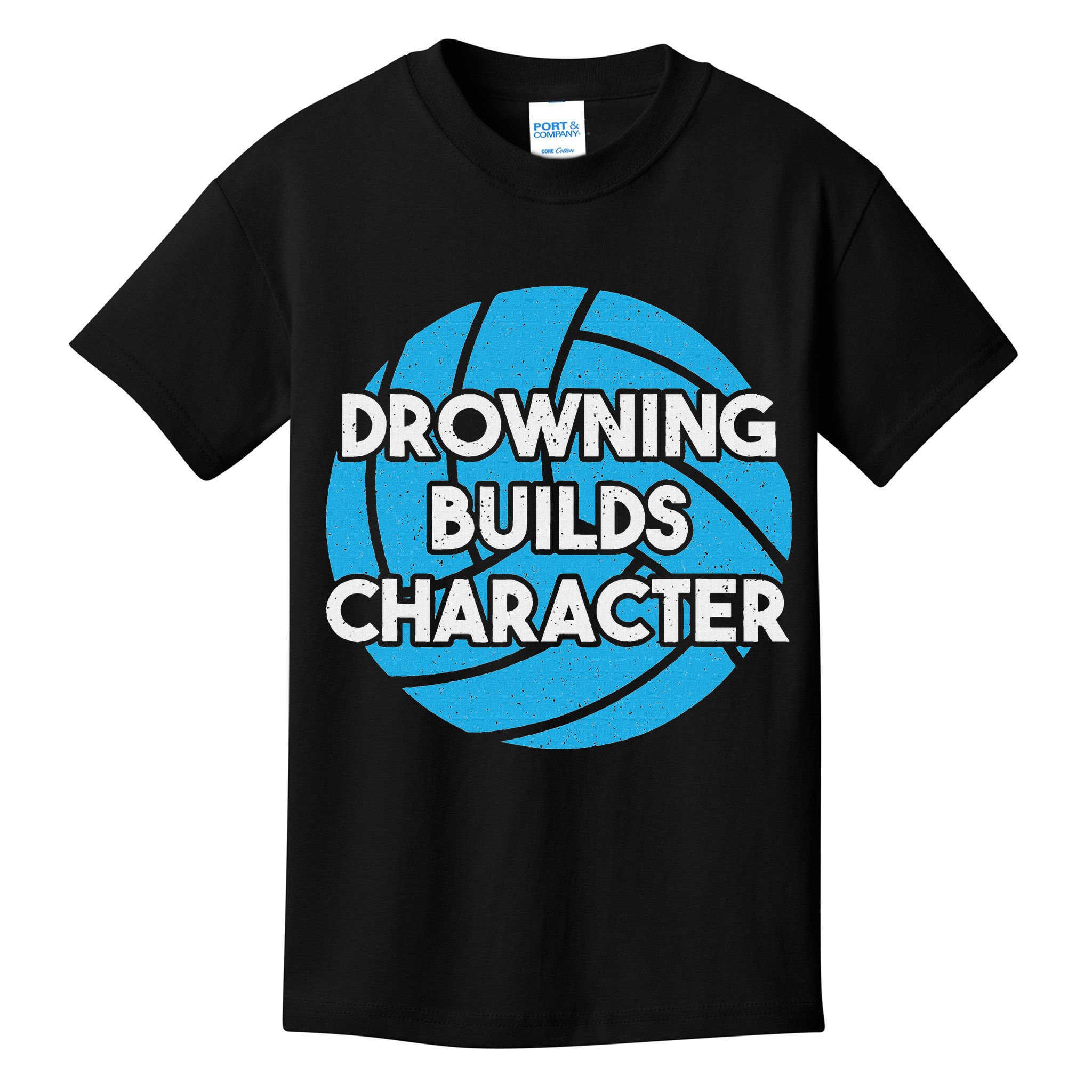 Waterpolo Player Aquatic Sports Lover Funny Water Polo Kids T-Shirt