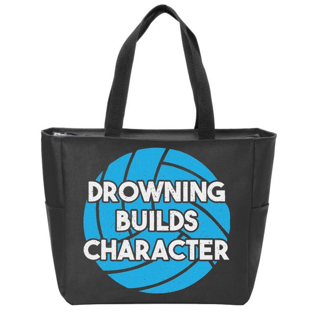 Waterpolo Player Aquatic Sports Lover Funny Water Polo Zip Tote Bag