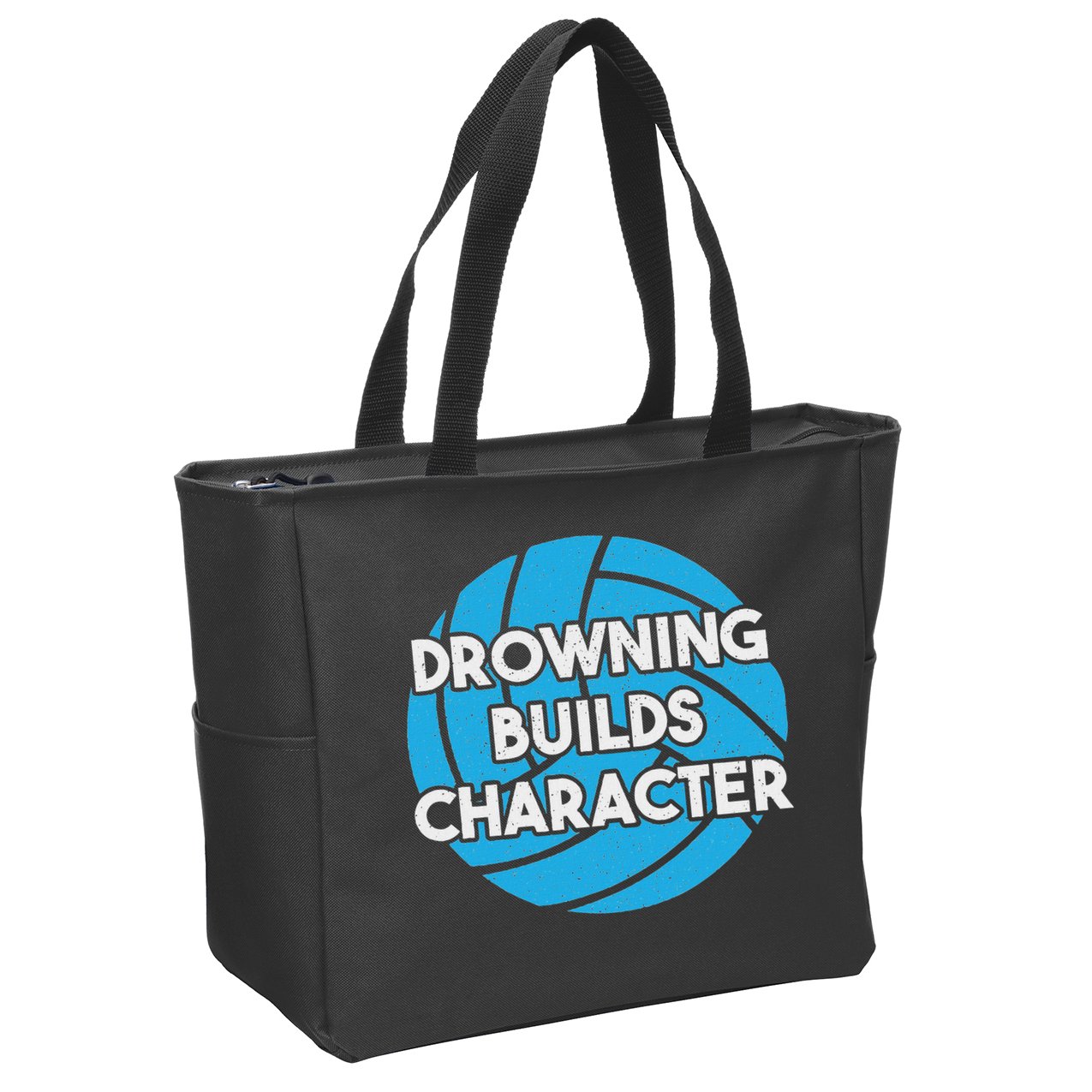 Waterpolo Player Aquatic Sports Lover Funny Water Polo Zip Tote Bag