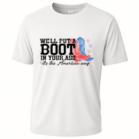WeLl Put A Boot In Your Ass Western Cowgirl Cooling Performance Crew T-Shirt