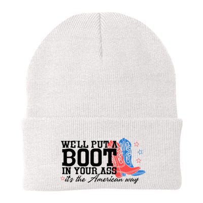WeLl Put A Boot In Your Ass Western Cowgirl Beanie