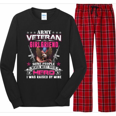 Wo Proud Army Friend I Raised My Heroes Army Veteran Funny Gift Long Sleeve Pajama Set