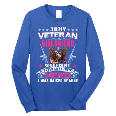 Wo Proud Army Friend I Raised My Heroes Army Veteran Funny Gift Long Sleeve Shirt