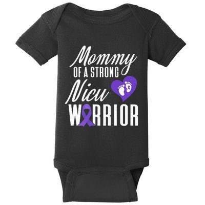 Womens Prematurity Awareness Mommy Nicu Warrior Preemie Dad Baby Bodysuit