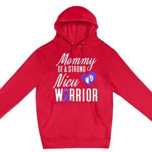 Womens Prematurity Awareness Mommy Nicu Warrior Preemie Dad Premium Pullover Hoodie