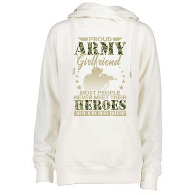 Wo Proud Army Friend Most People Great Gift Memorials Day Great Gift Womens Funnel Neck Pullover Hood