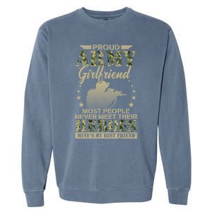 Wo Proud Army Friend Most People Great Gift Memorials Day Great Gift Garment-Dyed Sweatshirt