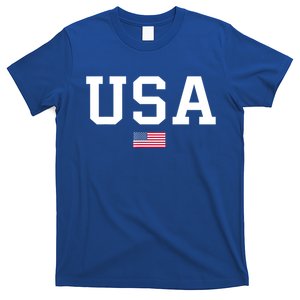 Women Patriotic American Flag July 4th Gift T-Shirt