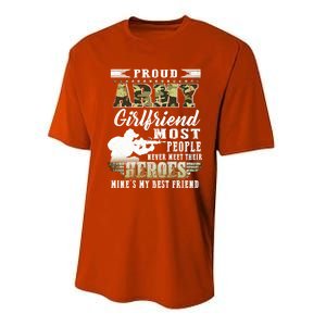 Wo Proud Army Friend Most People Gift Performance Sprint T-Shirt