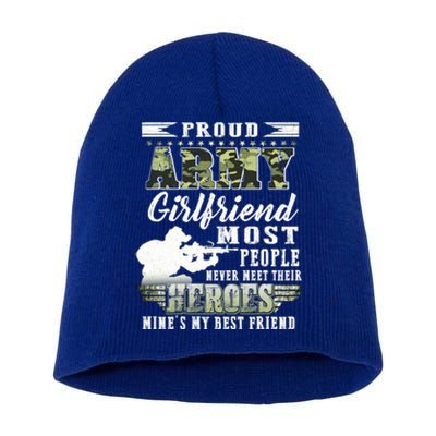 Wo Proud Army Friend Most People Gift Short Acrylic Beanie