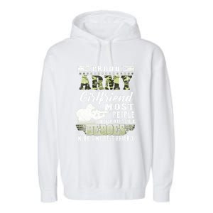 Wo Proud Army Friend Most People Gift Garment-Dyed Fleece Hoodie