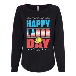 Worker Patriotic American Flag Labor Laborer Happy Labor Day Gift Womens California Wash Sweatshirt