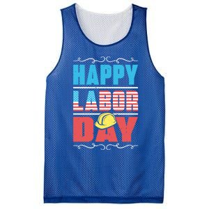 Worker Patriotic American Flag Labor Laborer Happy Labor Day Gift Mesh Reversible Basketball Jersey Tank